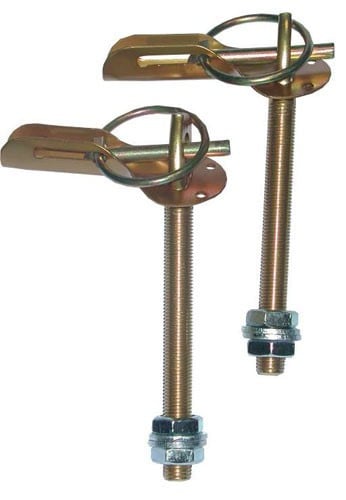 Aluminum Dakar-style hood clip (pair) - AS-490ALN
