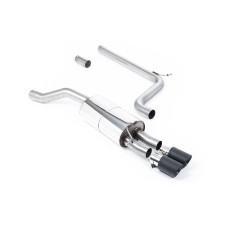 Catback Milltek SSXVW560 dopo il cat originale senza silenziatore Jet-90 Carbon inter-tip