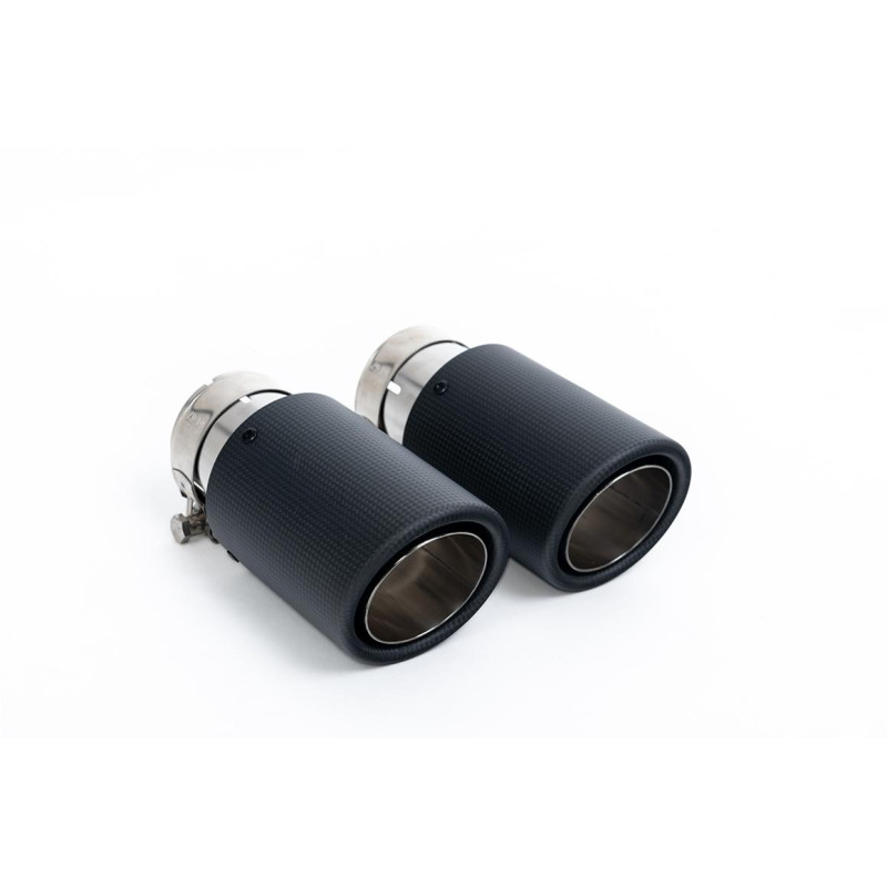 Catback Milltek SSXVW560 dopo il cat originale senza silenziatore Jet-90 Carbon inter-tip - MLK-SSXVW560 - SSXVW560
