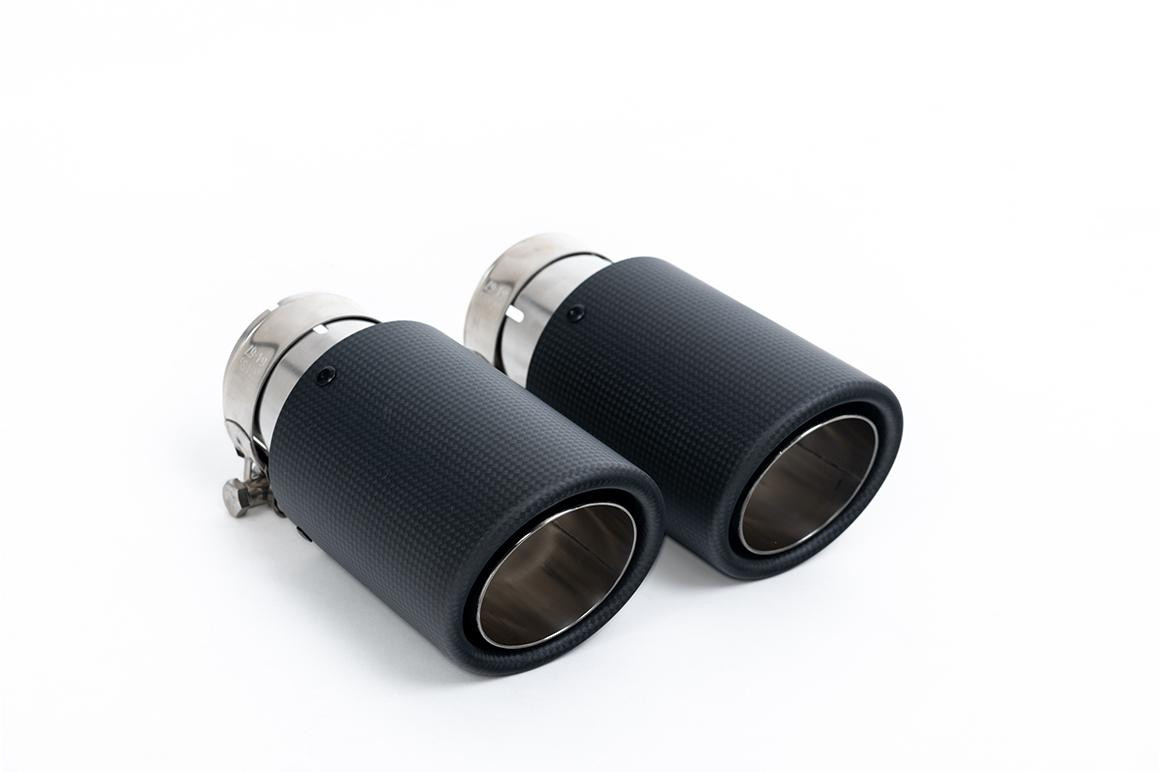 Catback Milltek SSXVW560 dopo il cat originale senza silenziatore Jet-90 Carbon inter-tip - MLK-SSXVW560 - SSXVW560