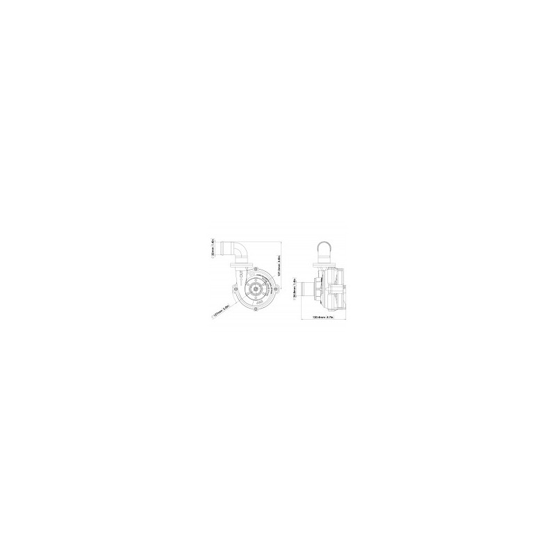 Kit pompa dell'acqua Davies Craig EWP80 in alluminio 12 V 8006 - M-EWP1 - 3661768074343