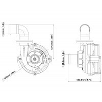 Kit pompe à eau Davies Craig EWP80 Aluminium 12 V 8006 - M-EWP1 - 3661768074343