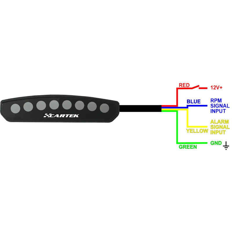 Shift light Cartek Club 8 LED RGB CK-LS-CL - CK-LS-CL - CK-LS-CL - 3661768826201