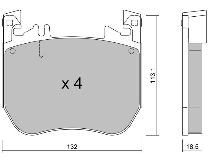 Plaquettes avant Club Mercedes Classe S W223 V223 – GT-PC13121 - GT-PC13121 - 3666618851198