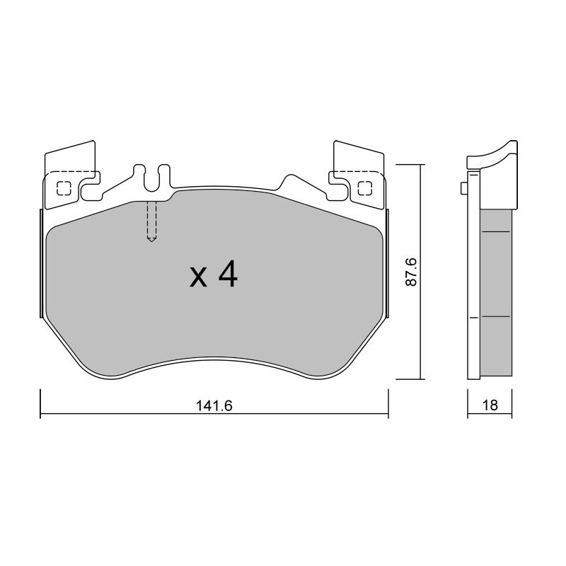 Pastiglie freno GT2i Club anteriori per Mercedes Classe E 450 4MATIC (W124) - GT-PC13581 - 3666618851204
