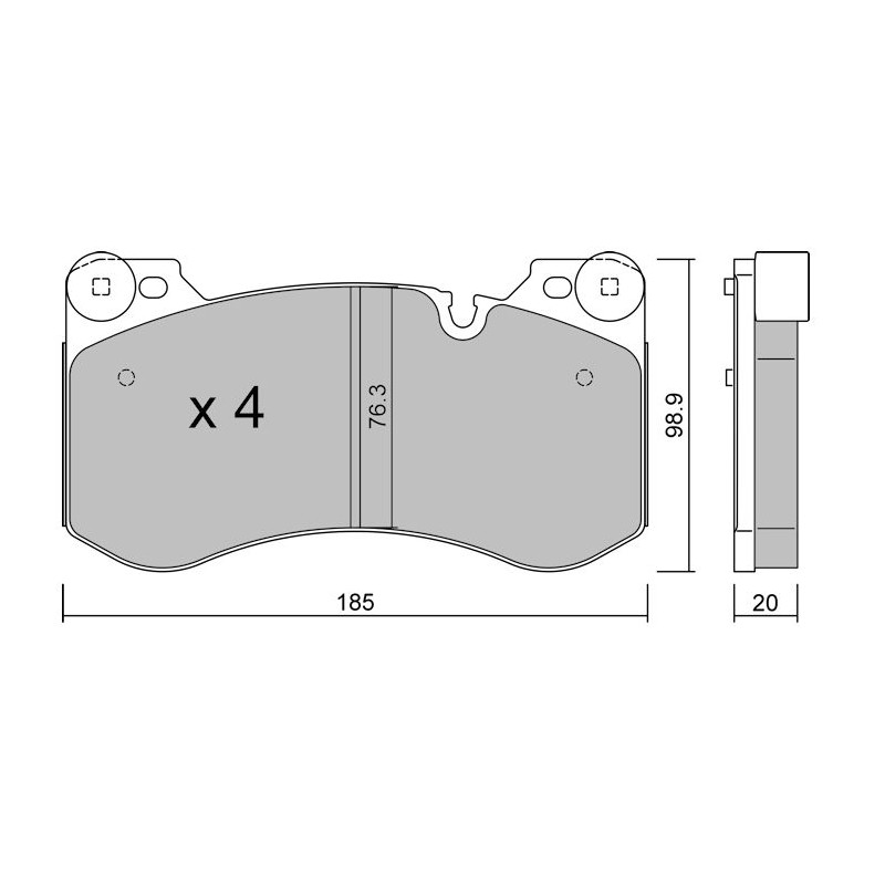 GT2i Club Front Brake Pads for BMW M3 Competition xDrive (G80) - GT-PC14201 - 3666618851211