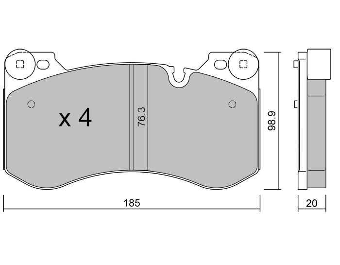 Bremsklötze für die Vorderachse des BMW M2, M3 und M4 – GT-PC14201 - GT-PC14201 - 3666618851211