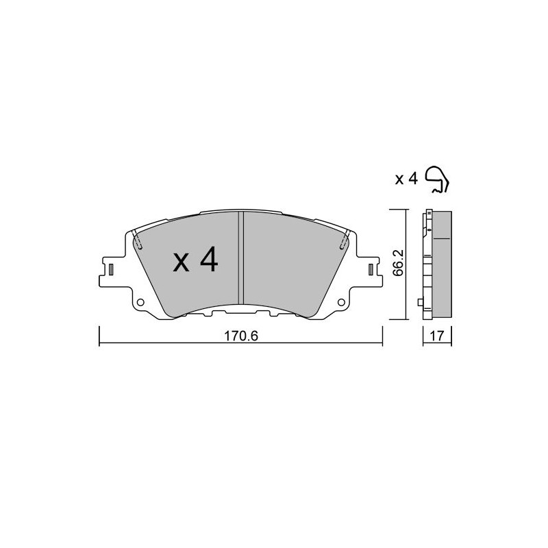 GT2i Club Front Brake Pads for Mazda CX-60-3.3 e-SKYACTIV D AWD - GT-PC14520 - 3666618851228
