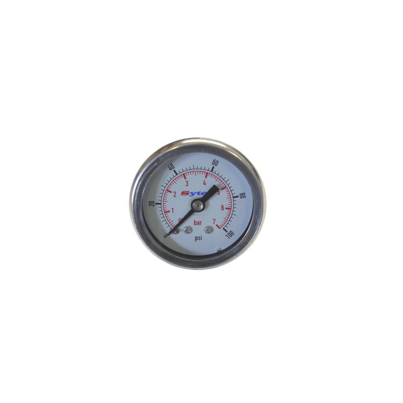 Manomètre pression carburant injection Sytec 0-7 bar - FPG002 - M-MAN7B - FPG002