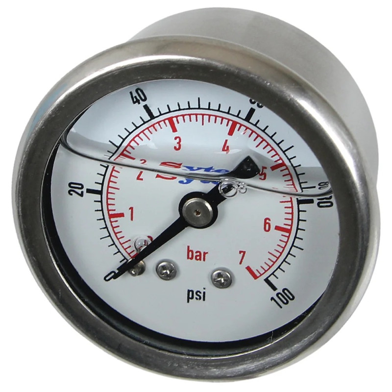 Manometro per la pressione della benzina a iniezione Sytec 0-7 bar - FPG002 - M-MAN7B - FPG002