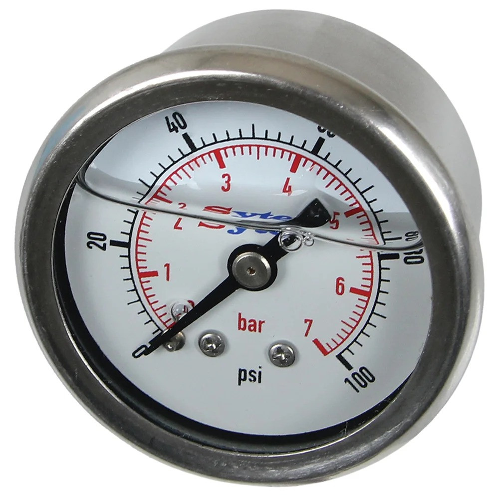 Manometro per la pressione della benzina a iniezione Sytec 0-7 bar - FPG002 - M-MAN7B - FPG002