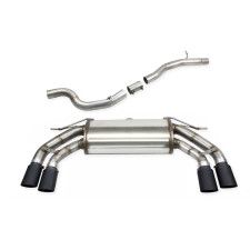 Inoxcar 2x90x70 X-Race matt black catback + direct center pipe Cupra Ateca 2,0TSI 4-Drive 2023-2026