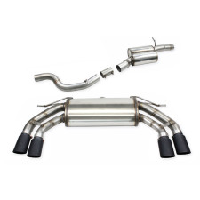 Catback +tube central avec silencieux Inoxcar 2x90x70 X-Race noir mat Cupra Ateca 2,0TSI 4-Drive 2023-2026