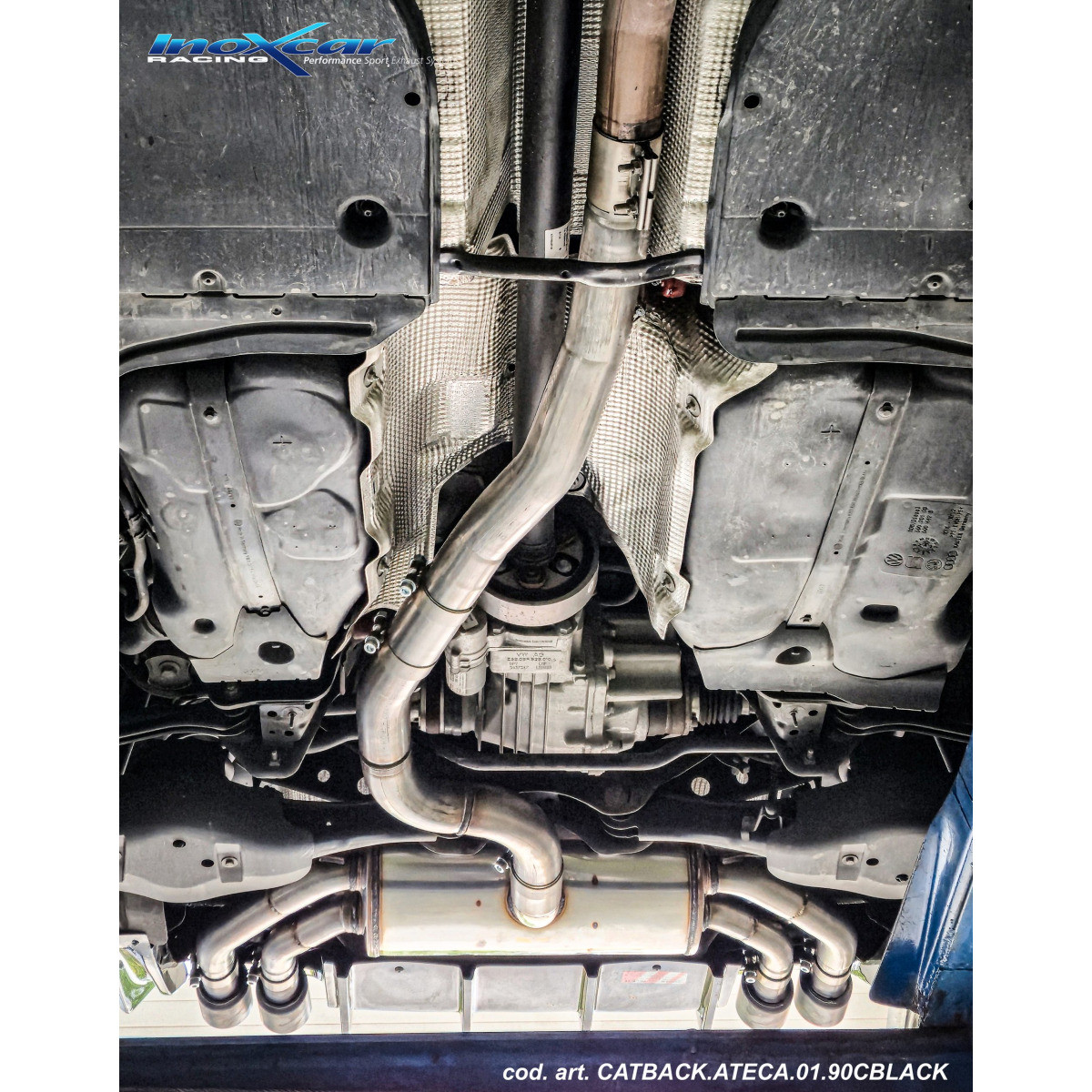 Inoxcar Ateca 190 ch Cat-Back - CATBACK.ATECA.01.90CBLACK - IC-CATBACKATECA0190CBK - CATBACK.ATECA.01.90CBLACK - 3666618850306