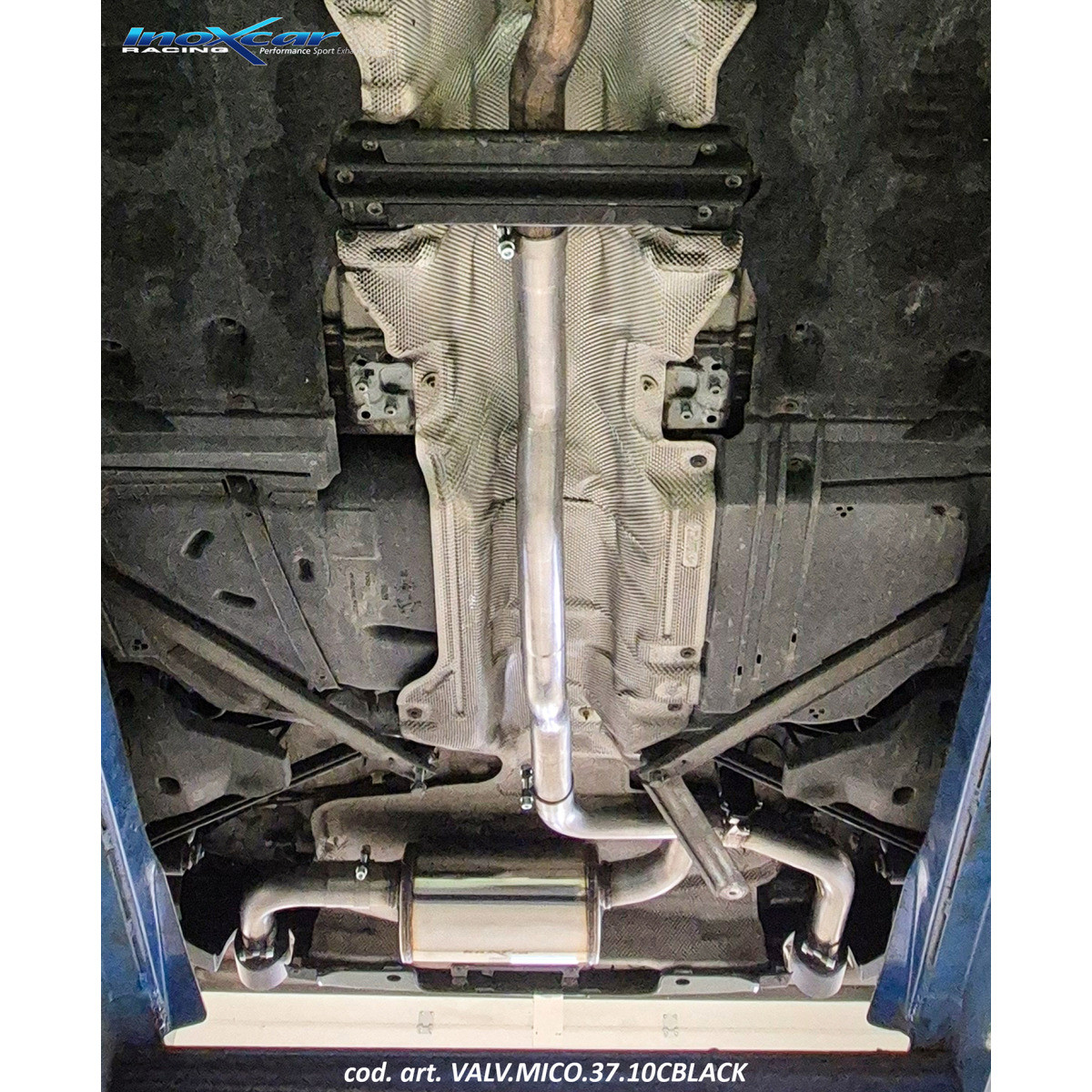 Silencieux à valve Inoxcar Countryman - VALV.MICO.37.10CBLACK - IC-VALVMICO3710CBK - VALV.MICO.37.10CBLACK - 3666618798547