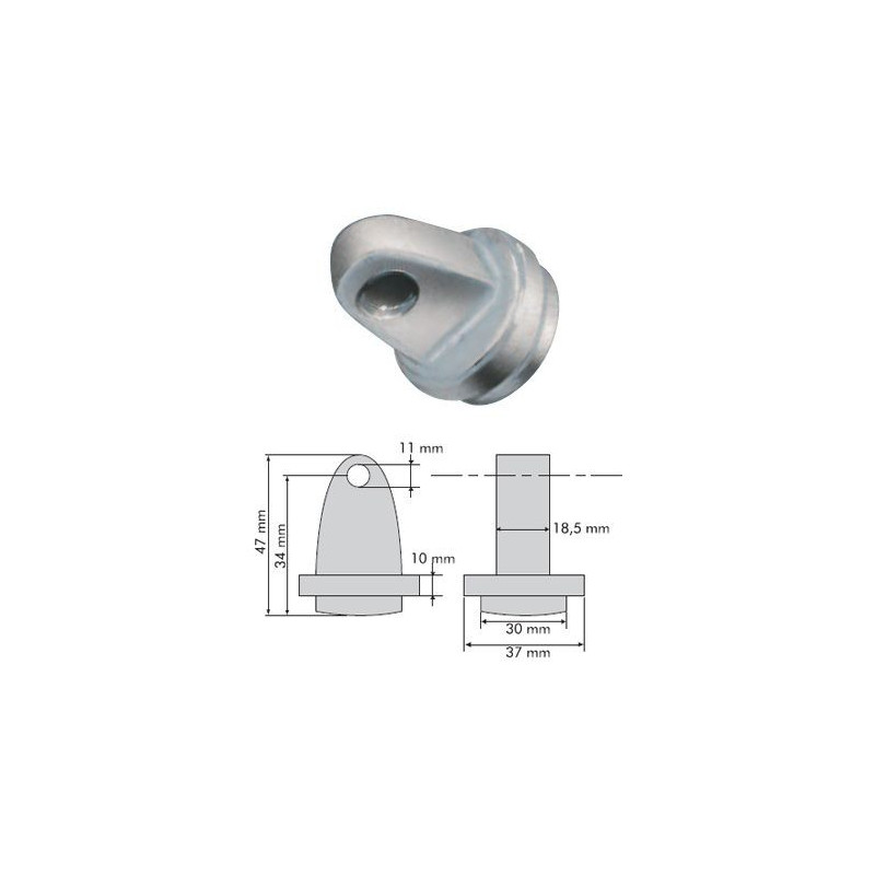 Connexion mâle arceau GT2i Race & Safety à souder - O-AA-123 - 3661768400951