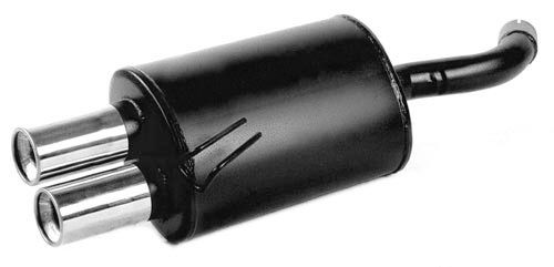 Rear Exhaust / Muffler Fiat Coupé 2.0 Turbo 20S 2 Outlets 76mm - O-QD-FI750-2R - 3661768236451