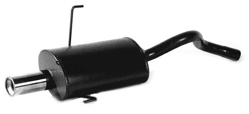 Endschalldämpfer / Auspuff Fiat Punto Phase 2 1.8 16S HGT Nach 1999 ECE-geprüft Auslass 76mm - O-QD-FI740-R - 3661768236437