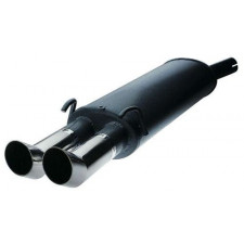 Terminal / Silencieux échappement GT2i Opel Astra F 2.0 16S GSI 2 Sorties DTM 63mm