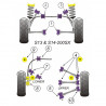 Silent-Bloc Powerflex Train Arrière Nissan 200SX / S13 / S14 (4 Pièces)