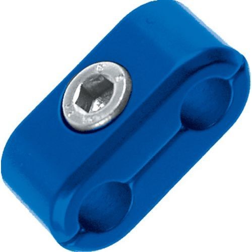 Clamp 2 ways Goodridge Anodized Blue for Set 200 Dash 6 - G-PHS-06-DB - PHS-06DB - 3661768015230