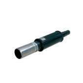 Universal-Terminal / Schalldämpfer Peco Länge 610 Runder Auslass 120 Außendurchmesser 57mm