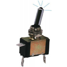 Switch ON / OFF Metal with Blue LED