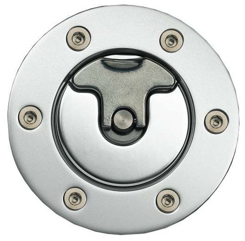 Tappo / Sportinello Serbatoio Benzina Aero 200 80mm + Flangia 6 Fori + Canale - NE-A26NS - OA-ZA-005 - 3661768038406