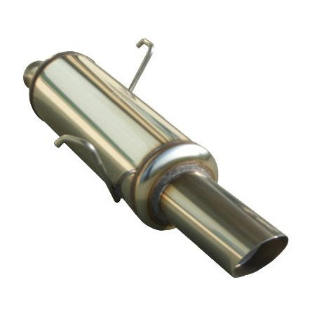 Inoxcar Stainless Steel Rear Exhaust / Muffler Peugeot 206 2.0 16V After 1999 Outlet 1x90mm Rally