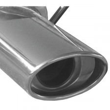 Terminaux / Silencieux Inoxcar Inox Volkswagen Golf 4 1.8 20v Après 1997 120x80mm