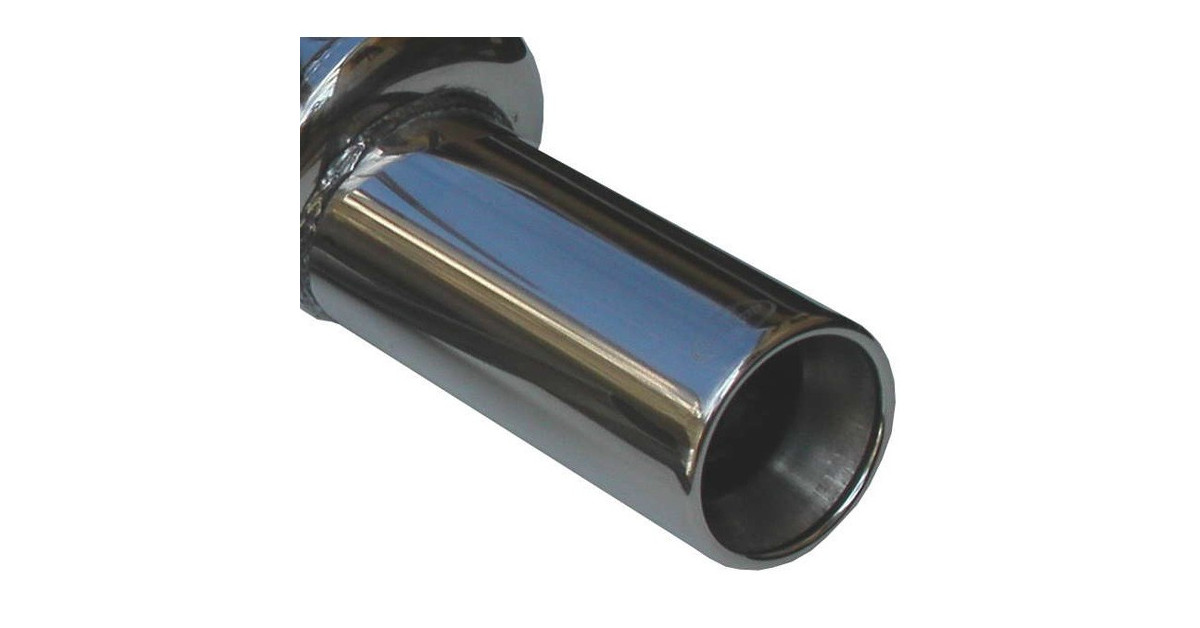 Inoxcar Stainless Steel Rear Exhaust / Muffler Renault Mégane II 2.0 16v Outlet 1x102mm