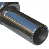 Terminaux / Silencieux Inoxcar Inox Renault Megane II 2.0 16v Sortie 1x102mm