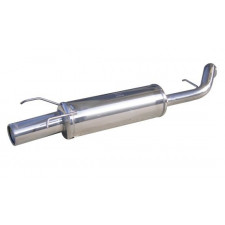 Inoxcar Stainless Steel Rear Exhaust / Muffler Ford Escort 1.6 90 - 94 1x80mm