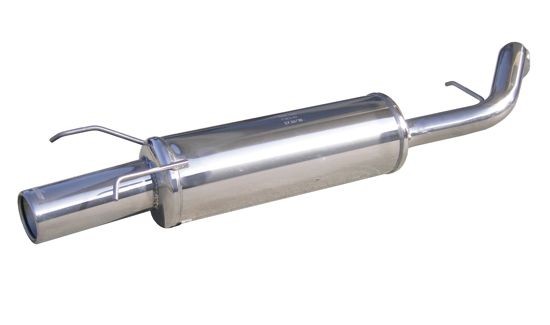 Inoxcar Stainless Steel Rear Exhaust / Muffler Ford Escort 1.6 90 - 94 1x80mm - IC-FOES0180 - FOES.01.80 - 3661768205419