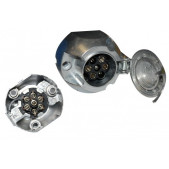 Prise 7 pôles 12v (12N) Aluminium Remorque 