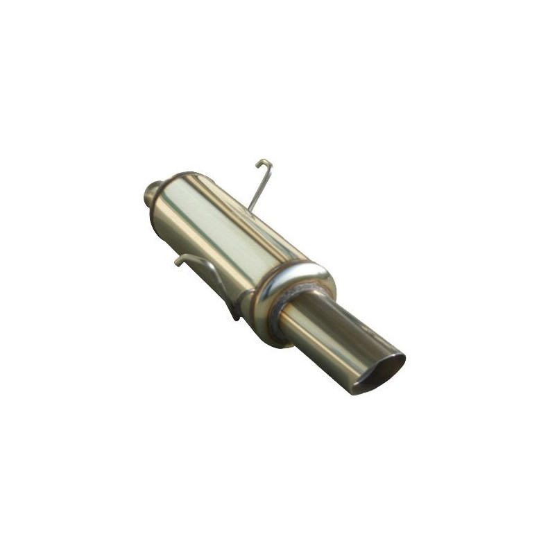 Terminaux / Silencieux Inoxcar Inox Peugeot 206 1.4 Avant 2000 Sortie 1x90mm Rallye - IC-PE2060290RA - PE206.02.90RA - 3661768206386