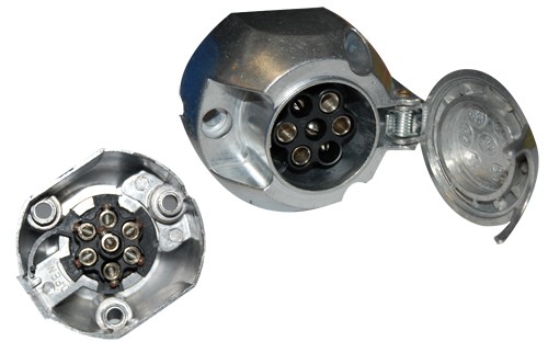 Socket 7 Poles 12v (12N) Aluminium Trailer  - EL-HF400130 - 3661768221723