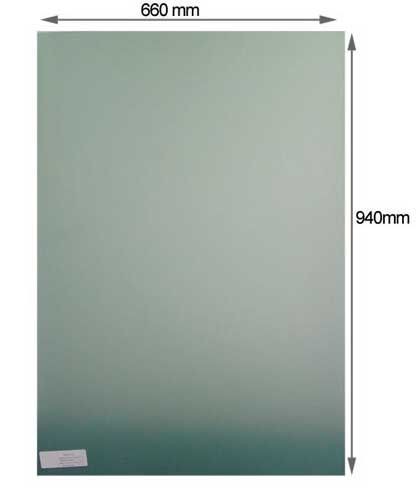 Targa di Protezione Interno Parafango Spessore 2 mm Dimensioni 940X660 Bianco - BOR20-940X660-BL - 3661768298572