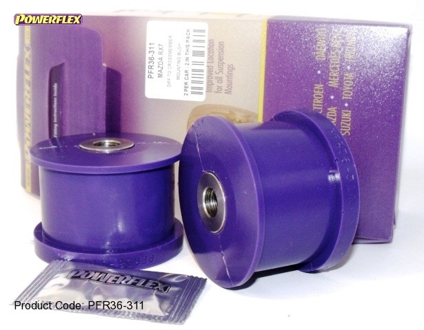 Powerflex Bushing Differential Mazda RX 7 (2 Pieces) - PF-R36311-2 - PFR36-311 - 5055676505088