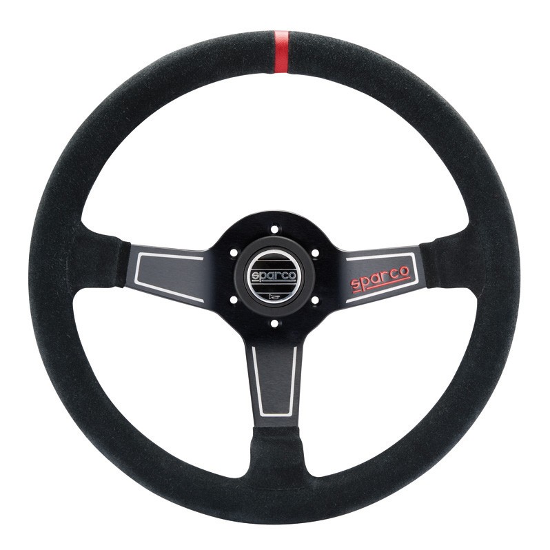 Volante Sparco L575 Pelle Scamosciata Nero - 015L750SC - 015L750SC - 8033280067212