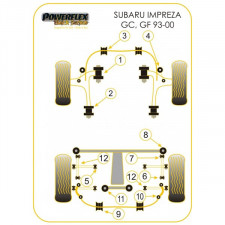 Powerflex Bushing Black Subaru (2 Pieces)