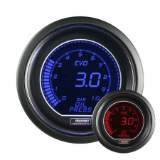 Strumento Prosport Pressione Olio Digitale Diametro 52mm 0 a 7 Bar + Sonda