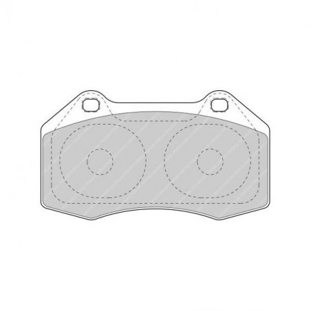 Plaquettes de frein Ferodo DSUNO avant pour Abarth 500 / 595 / 695 1.4 (312.AXF11) 08.08 -  étrier Brembo