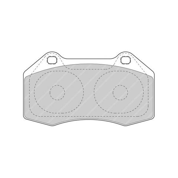 Pastiglie Freno Ferodo DS2500 Anteriore Megane RS Pinza Brembo - F-CP1667Z - FCP1667Z - 3661768393529