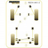 Silent-Bloc Powerflex Black Barra Anti-Rollio Anteriore Ford Fiesta MK1 (2 Pezzi)