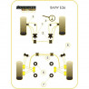 Silent-Bloc Powerflex Black Barre Anti-Roulis Avant BMW E36 Diamètre 24mm (2 Pièces)