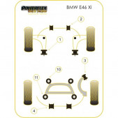 Silent-Bloc Powerflex Black Triangle Vorne BMW E46 iX Durchmesser 60mm (2 Stück)