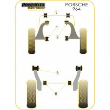 Powerflex Bushing Black Front Anti-Roll Bar 20mm Porsche 911 / 964 / 993 (2 Pieces)