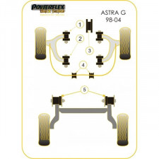 Silent-Bloc Powerflex Black Triangle Avant Antérieur Opel Astra G (2 Pièces)