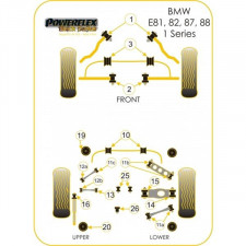 Silent-Bloc Powerflex Black Support Différentiel Arrière Postérieur BMW E92 (1 Pièce)